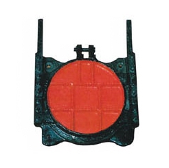 鑲銅鑄鐵圓閘門